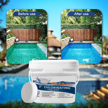 3" Inch Stabilized pool Chlorine Tablets |38.5 Pounds | Individual Chlorinating Tabs for Sanitizing Swimming Pools & Spas | Long Lasting, Slow Dissolving